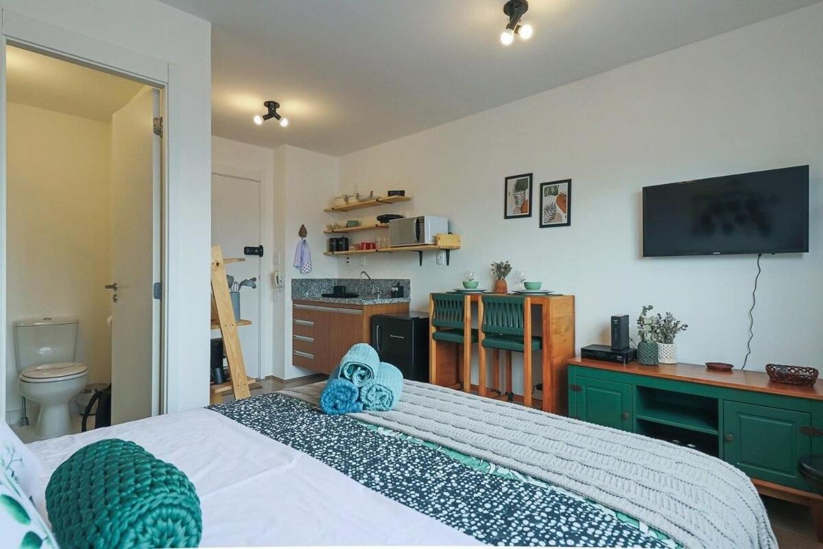 Aconchegante Studio No Bras Com Piscina/Metro Bras Sao Paulo Dış mekan fotoğraf
