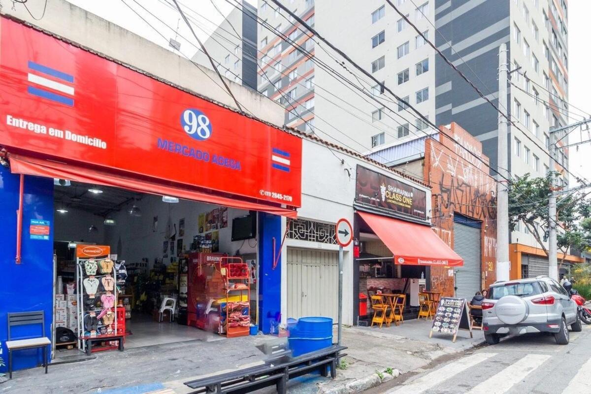 Aconchegante Studio No Bras Com Piscina/Metro Bras Sao Paulo Dış mekan fotoğraf